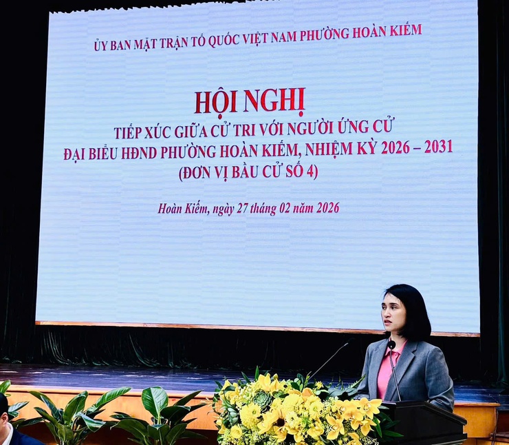 Hội nghị tiếp xúc giữa cử tri với người ứng cử Đại biểu HĐND phường Hoàn Kiếm, nhiệm kỳ 2026-2031- Ảnh 6.