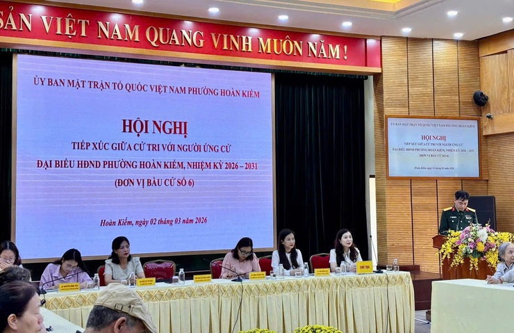 Hội nghị tiếp xúc giữa cử tri với người ứng cử Đại biểu HĐND phường Hoàn Kiếm, nhiệm kỳ 2026-2031- Ảnh 7.