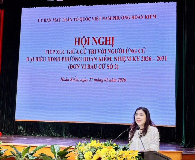 Hội nghị tiếp xúc giữa cử tri với người ứng cử Đại biểu HĐND phường Hoàn Kiếm, nhiệm kỳ 2026-2031- Ảnh 8.