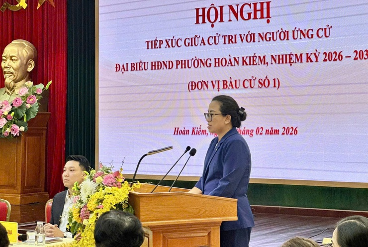 Hội nghị tiếp xúc giữa cử tri với người ứng cử Đại biểu HĐND phường Hoàn Kiếm, nhiệm kỳ 2026-2031- Ảnh 11.