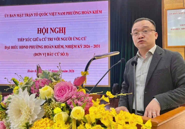 Hội nghị tiếp xúc giữa cử tri với người ứng cử Đại biểu HĐND phường Hoàn Kiếm, nhiệm kỳ 2026-2031- Ảnh 12.