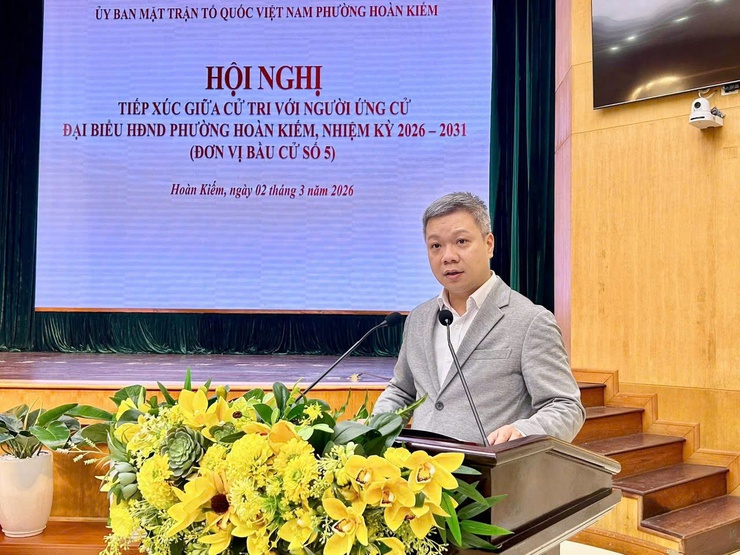 Hội nghị tiếp xúc giữa cử tri với người ứng cử Đại biểu HĐND phường Hoàn Kiếm, nhiệm kỳ 2026-2031- Ảnh 13.