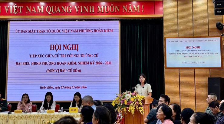 Hội nghị tiếp xúc giữa cử tri với người ứng cử Đại biểu HĐND phường Hoàn Kiếm, nhiệm kỳ 2026-2031- Ảnh 17.