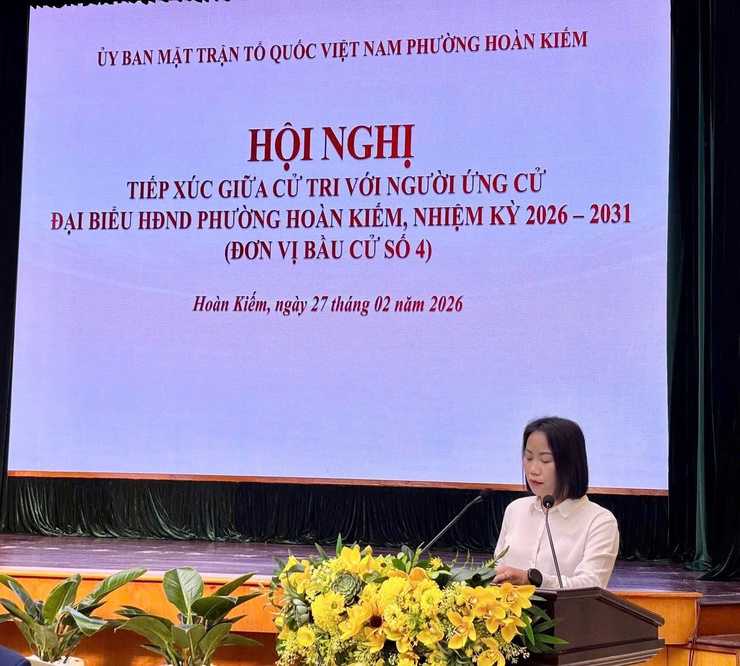 Hội nghị tiếp xúc giữa cử tri với người ứng cử Đại biểu HĐND phường Hoàn Kiếm, nhiệm kỳ 2026-2031- Ảnh 19.