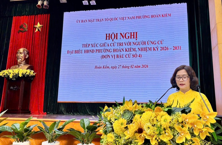 Hội nghị tiếp xúc giữa cử tri với người ứng cử Đại biểu HĐND phường Hoàn Kiếm, nhiệm kỳ 2026-2031- Ảnh 21.