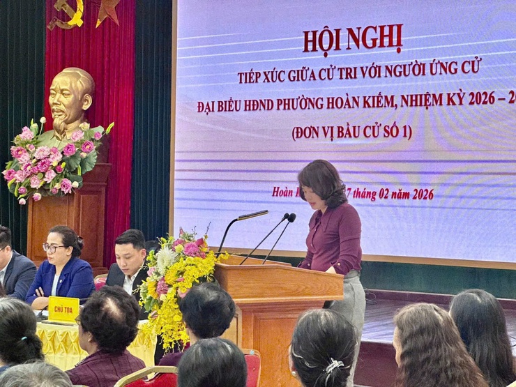 Hội nghị tiếp xúc giữa cử tri với người ứng cử Đại biểu HĐND phường Hoàn Kiếm, nhiệm kỳ 2026-2031- Ảnh 27.