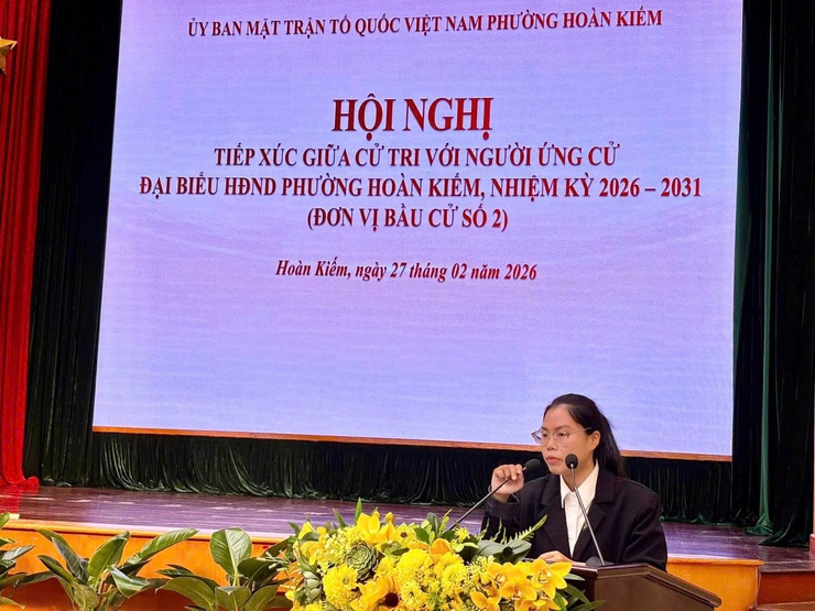 Hội nghị tiếp xúc giữa cử tri với người ứng cử Đại biểu HĐND phường Hoàn Kiếm, nhiệm kỳ 2026-2031- Ảnh 34.