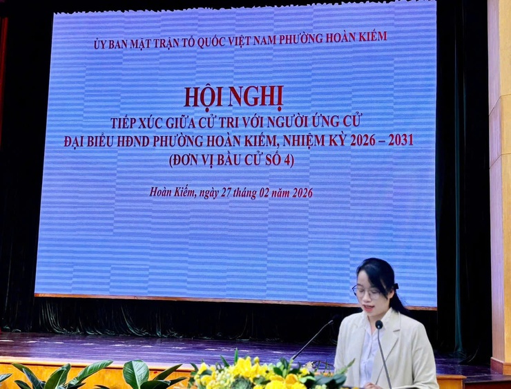 Hội nghị tiếp xúc giữa cử tri với người ứng cử Đại biểu HĐND phường Hoàn Kiếm, nhiệm kỳ 2026-2031- Ảnh 30.