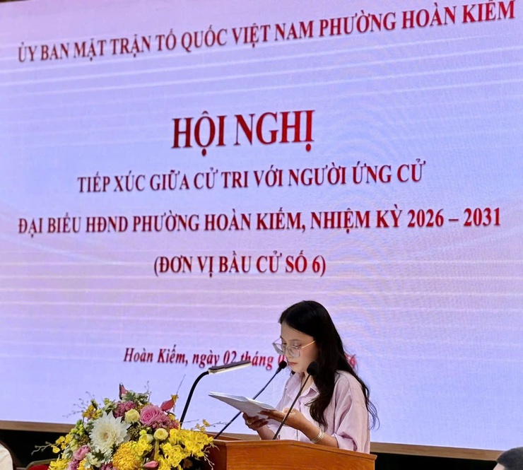 Hội nghị tiếp xúc giữa cử tri với người ứng cử Đại biểu HĐND phường Hoàn Kiếm, nhiệm kỳ 2026-2031- Ảnh 32.