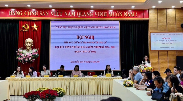 Hội nghị tiếp xúc giữa cử tri với người ứng cử Đại biểu HĐND phường Hoàn Kiếm, nhiệm kỳ 2026-2031- Ảnh 33.