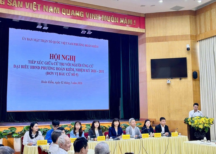 Hội nghị tiếp xúc giữa cử tri với người ứng cử Đại biểu HĐND phường Hoàn Kiếm, nhiệm kỳ 2026-2031- Ảnh 41.