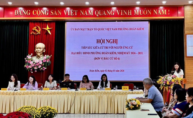 Hội nghị tiếp xúc giữa cử tri với người ứng cử Đại biểu HĐND phường Hoàn Kiếm, nhiệm kỳ 2026-2031- Ảnh 43.