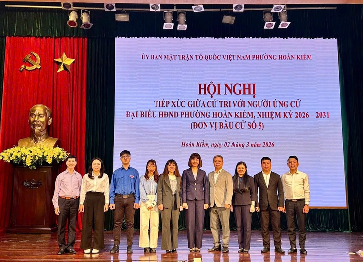 Hội nghị tiếp xúc giữa cử tri với người ứng cử Đại biểu HĐND phường Hoàn Kiếm, nhiệm kỳ 2026-2031- Ảnh 65.