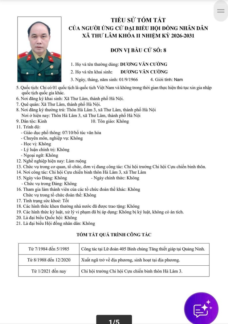 DANH SÁCH NHỮNG NGƯỜI ỨNG CỬ ĐẠI BIỂU HĐND XÃ THƯ LÂM KHÓA II, NHIỆM KỲ 2021-2026- Ảnh 37.