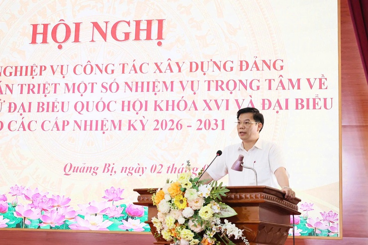 Đảng ủy xã Quảng Bị tổ chức Hội nghị tập huấn nghiệp vụ công tác xây dựng Đảng năm 2026 và quán triệt nhiệm vụ trọng tâm về công tác bầu cử đại biểu Quốc hội khóa XVI và đại biểu HĐND các cấp nhiệm kỳ 2026 - 2031.- Ảnh 5.