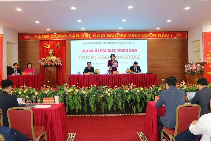 Phúc Lợi bàn giải pháp thực hiện chuyển đổi số, khắc phục 5 điểm nghẽn của Thành phố, phát động các cuộc thi tại Hội nghị đại biểu Nhân dân phường năm 2026- Ảnh 1.