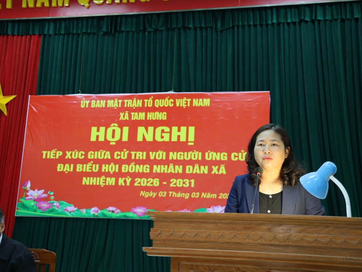 Tam Hưng: Sôi nổi Hội nghị tiếp xúc cử tri đơn vị bầu cử số 2 với những người ứng cử đại biểu HĐND xã nhiệm kỳ 2026–2031- Ảnh 5.