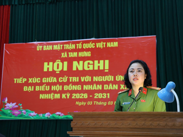 Tam Hưng: Sôi nổi Hội nghị tiếp xúc cử tri đơn vị bầu cử số 2 với những người ứng cử đại biểu HĐND xã nhiệm kỳ 2026–2031- Ảnh 7.