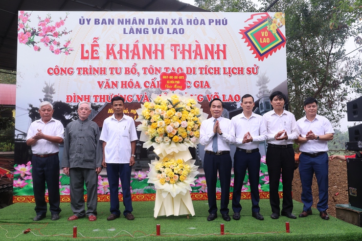 Phó Chủ tịch UBND xã Hòa Phú dự Lễ khánh thành Đình Thượng Làng Võ Lao- Ảnh 5.