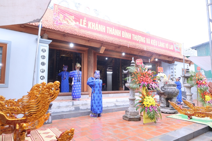 Phó Chủ tịch UBND xã Hòa Phú dự Lễ khánh thành Đình Thượng Làng Võ Lao- Ảnh 7.