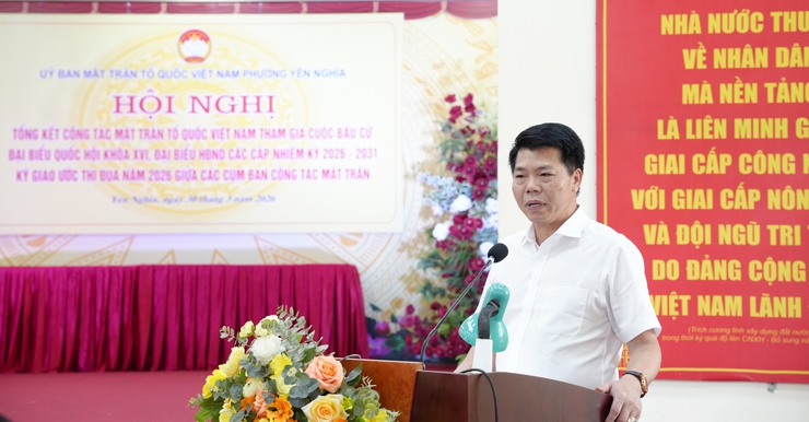 Ủy ban MTTQ Việt Nam phường Yên Nghĩa tổ chức hội nghị tổng kết công tác Mặt trận tham gia cuộc bầu cử đại biểu Quốc hội khóa XVI và đại biểu HĐND các cấp nhiệm kỳ 2026 - 2031- Ảnh 5.