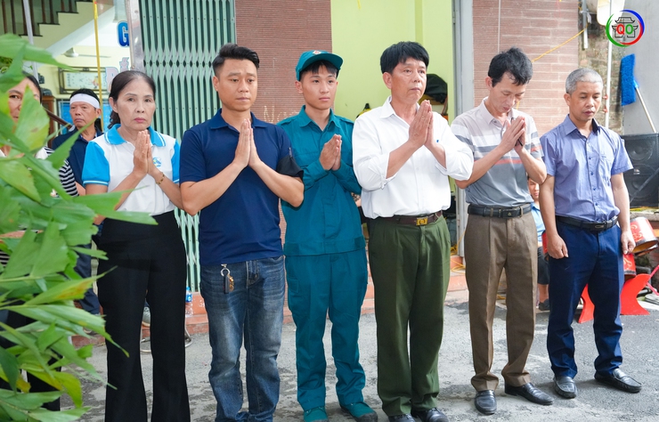 UBND xã Quốc Oai tổ chức Lễ phủ Quân kỳ, công bố Quyết định thành lập Ban Tổ chức Lễ đón nhận, truy điệu và an táng hài cốt Liệt sĩ Nguyễn Duy Lập- Ảnh 13.