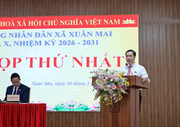 HĐND xã Xuân Mai tổ chức thành công kỳ họp thứ Nhất, kiện toàn nhân sự chủ chốt- Ảnh 13.