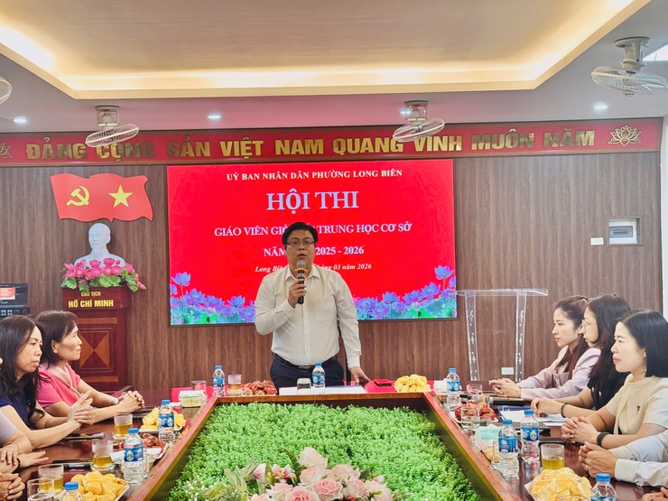 Khai mạc Hội thi Giáo viên giỏi cấp THCS phường Long Biên năm học 2025 - 2026- Ảnh 1.
