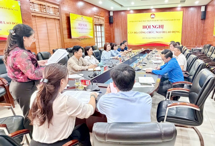 UBMTTQ Việt Nam xã Quốc Oai phát huy dân chủ, nâng cao hiệu quả hoạt động tại Hội nghị cán bộ, công chức, người lao động năm 2026- Ảnh 2.