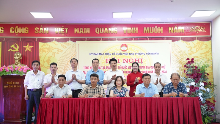 Ủy ban MTTQ Việt Nam phường Yên Nghĩa tổ chức hội nghị tổng kết công tác Mặt trận tham gia cuộc bầu cử đại biểu Quốc hội khóa XVI và đại biểu HĐND các cấp nhiệm kỳ 2026 - 2031- Ảnh 6.