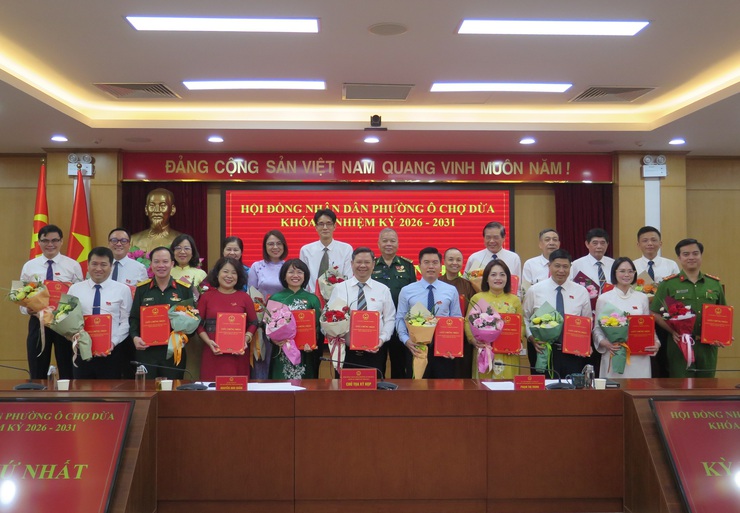 Kỳ họp thứ nhất HĐND Phường Ô Chợ Dừa khóa II nhiệm kỳ 2026-2031: Kiện toàn các chức danh lãnh đạo HĐND, UBND - Ảnh 8.