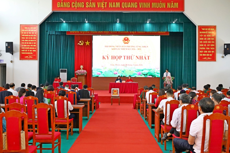 Phường Tùng Thiện tổ chức Kỳ họp thứ Nhất HĐND phường khóa II, nhiệm kỳ 2026–2031- Ảnh 11.