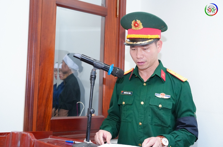 UBND xã Quốc Oai tổ chức Lễ phủ Quân kỳ, công bố Quyết định thành lập Ban Tổ chức Lễ đón nhận, truy điệu và an táng hài cốt Liệt sĩ Nguyễn Duy Lập- Ảnh 3.