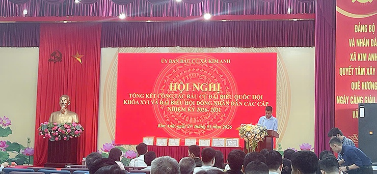 XÃ KIM ANH TỔ CHỨC HỘI NGHỊ TỔNG KẾT CÔNG TÁC  BẦU CỬ ĐBQH KHÓA XVI VÀ ĐẠI BIỂU HĐND CÁC CẤP, NHIỆM KỲ 2026 – 2031- Ảnh 8.