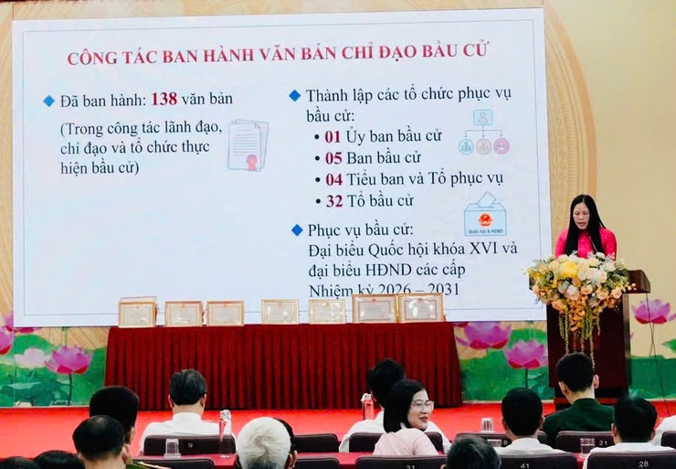 XÃ KIM ANH TỔ CHỨC HỘI NGHỊ TỔNG KẾT CÔNG TÁC  BẦU CỬ ĐBQH KHÓA XVI VÀ ĐẠI BIỂU HĐND CÁC CẤP, NHIỆM KỲ 2026 – 2031- Ảnh 3.