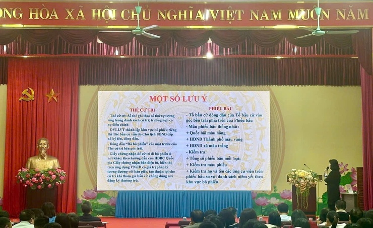 XÃ KIM ANH TỔ CHỨC HỘI NGHỊ TỔNG KẾT CÔNG TÁC  BẦU CỬ ĐBQH KHÓA XVI VÀ ĐẠI BIỂU HĐND CÁC CẤP, NHIỆM KỲ 2026 – 2031- Ảnh 5.