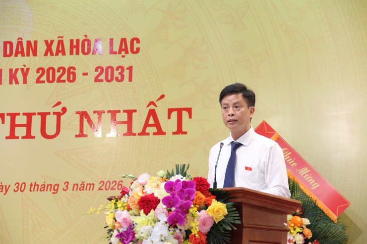 Hội đồng nhân dân xã Hòa Lạc khóa II, nhiệm kỳ 2026–2031 tổ chức Kỳ họp thứ Nhất, kiện toàn tổ chức bộ máy chính quyền địa phương- Ảnh 3.