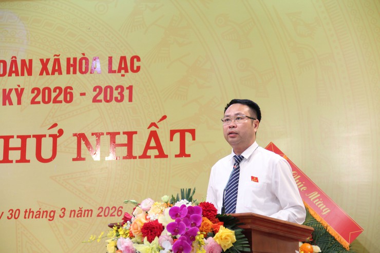 Hội đồng nhân dân xã Hòa Lạc khóa II, nhiệm kỳ 2026–2031 tổ chức Kỳ họp thứ Nhất, kiện toàn tổ chức bộ máy chính quyền địa phương- Ảnh 14.