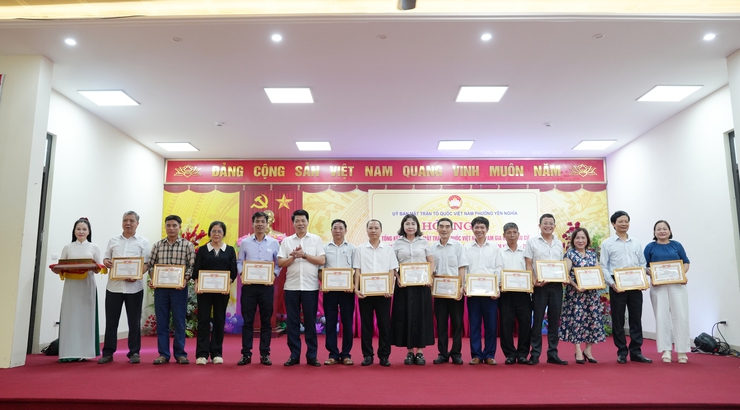 Ủy ban MTTQ Việt Nam phường Yên Nghĩa tổ chức hội nghị tổng kết công tác Mặt trận tham gia cuộc bầu cử đại biểu Quốc hội khóa XVI và đại biểu HĐND các cấp nhiệm kỳ 2026 - 2031- Ảnh 7.