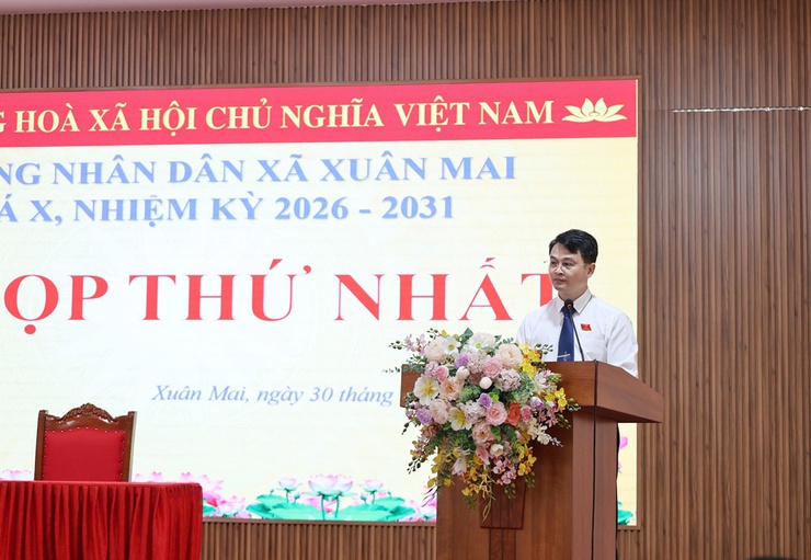 HĐND xã Xuân Mai tổ chức thành công kỳ họp thứ Nhất, kiện toàn nhân sự chủ chốt- Ảnh 4.