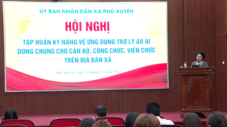 Xã Phú Xuyên: Tham gia tập huấn kỹ năng về trợ lý ảo Ai dùng chung cho cán bộ Công chức, viên chức.- Ảnh 2.