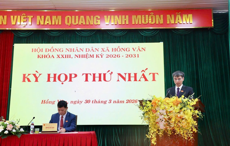 HĐND xã Hồng Vân tổ chức thành công kỳ họp thứ nhất nhằm kiện toàn tổ chức bộ máy chính quyền cho nhiệm kỳ mới- Ảnh 8.