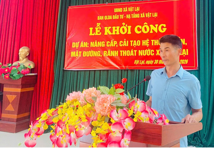 Xã Vật Lại khởi công dự án: Nâng cấp, cải tạo hệ thống nền mặt đường rãnh thoát nước- Ảnh 3.