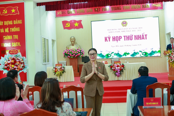 Kỳ họp thứ nhất HĐND xã Ngọc Hồi nhiệm kỳ 2026 – 2031- Ảnh 1.