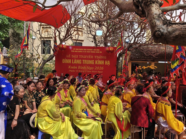 Lễ hội truyền thống đình làng Trung Kính Hạ xuân Bính Ngọ - 2026- Ảnh 3.