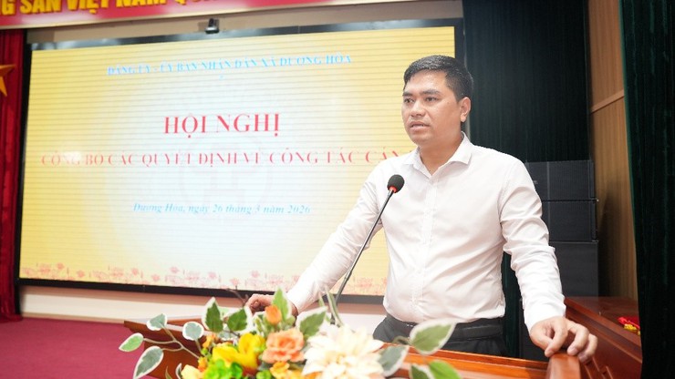 Xã Dương Hoà công bố và trao các Quyết định về công tác cán bộ- Ảnh 6.