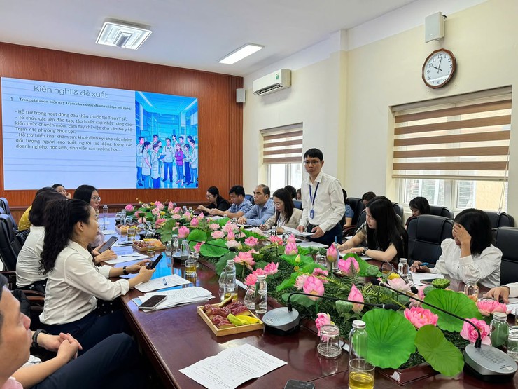 Làm việc với Bệnh viện Đa khoa Đức Giang, nâng cao chất lượng hoạt động Trạm Y tế- Ảnh 3.