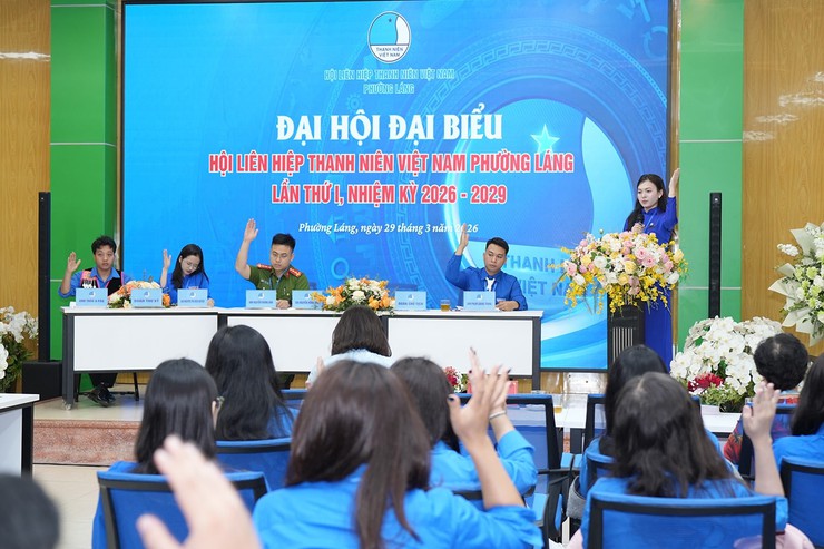 ĐẠI HỘI HỘI LHTN VIỆT NAM PHƯỜNG LÁNG LẦN THỨ I: KHÁT VỌNG THANH NIÊN TRONG KỶ NGUYÊN MỚI - Ảnh 2.