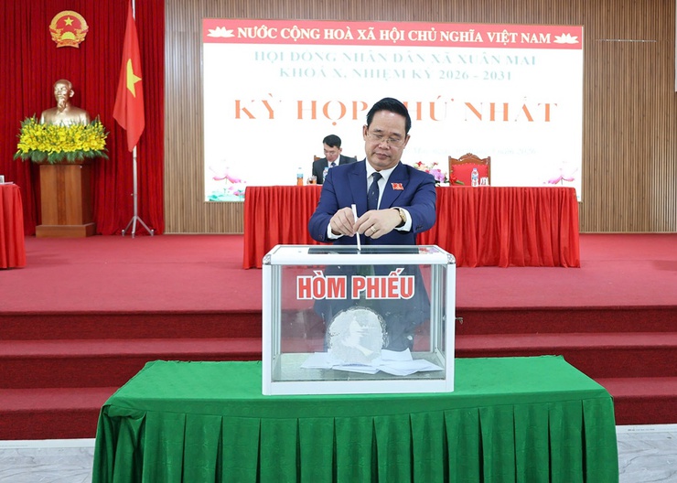 HĐND xã Xuân Mai tổ chức thành công kỳ họp thứ Nhất, kiện toàn nhân sự chủ chốt- Ảnh 7.