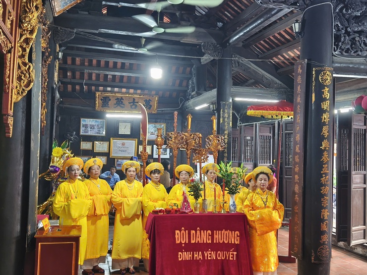 Lễ hội truyền thống làng Hạ Yên Quyết: Hân hoan trước giờ Khai mạc lễ hội ngày 30/3 (tức 12 tháng 2 Bính Ngọ)- Ảnh 3.